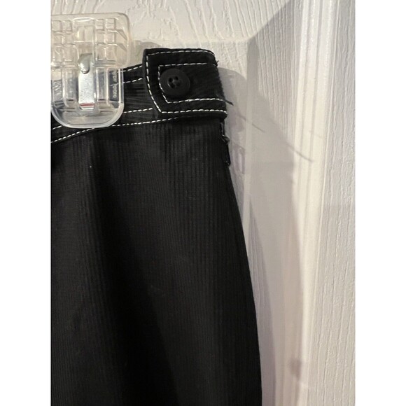 Neiman Marcus Pants Womens Plus 18 crop Side Zip Stretch Textured Black casual - Picture 4 of 8